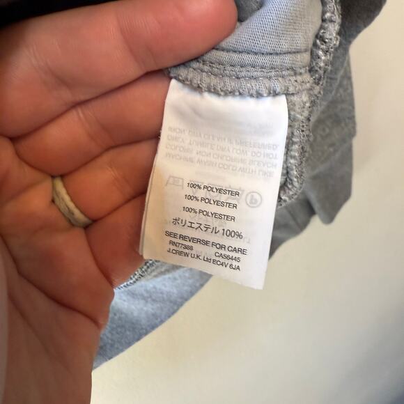 J. Crew Men's Half Zip Mock Neck Pullover Sweater Top Gray Size X-Large - Picture 7 of 8